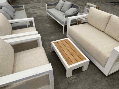 MELB CLEARANCE- Milos 4pc Outdoor Aluminium Lounge Setting_1
