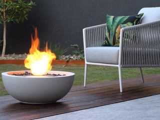 Ecosmart Mix 600 Outdoor Fire Pit in Bone 5.