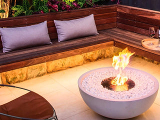 Ecosmart Mix 850 Outdoor Fire Pit in Bone 5.