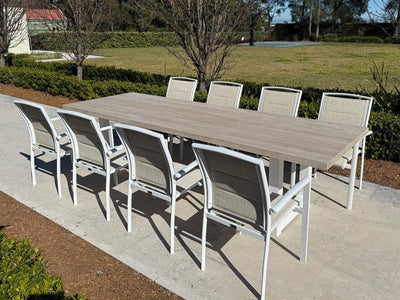 PERTH ONLY SALE -Modena Ceramic Table with Verde Chairs 9pc Outdoor Dining Setting_1