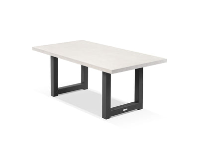 Modena Outdoor Dining Table in Charcoal / Light Grey / 180x100cm