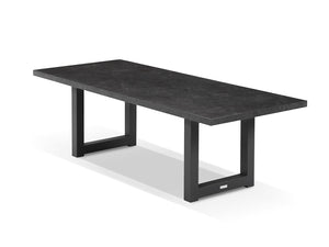 Modena Outdoor Dining Table in Charcoal / Dark Grey / 240x100cm