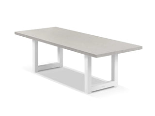 Modena Table & Verde Chairs | Outdoor Dining Setting in White / Light Grey / Grey / 7pc 240cm_3
