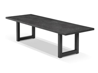 Modena Outdoor Dining Table in Charcoal / Dark Grey / 290x100cm.
