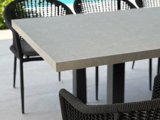 Modena Outdoor Dining Table in Charcoal / Light Grey / 240x100cm 2.
