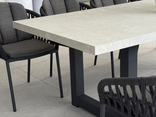 Modena Outdoor Dining Table in Charcoal / Light Grey / 240x100cm 1