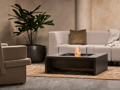 Ecosmart Mojito 40 Outdoor Fire Pit Table in Natural - lifestyle.