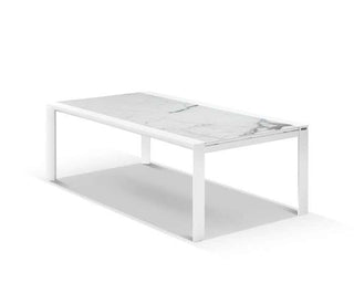Mona Extension Table & Nivala Chairs | Outdoor Dining Setting in White / C55 / Frost Grey_7