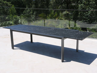 Mona Extension Outdoor Dining Table in Charcoal / C57 main image