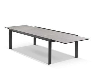 Mona Extension Table & Nivala Chairs | Outdoor Dining Setting in Charcoal / C22 / Black_5
