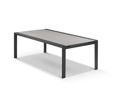 Mona Extension Table & Nivala Chairs | Outdoor Dining Setting in Charcoal / C22 / Black_6