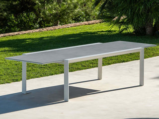 Mona Extension Outdoor Dining Table in White / C22 - main image