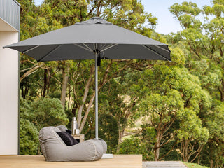 MELB CLEARANCE- Monaco 3m Square Garden Umbrella - Smoked Tweed_1