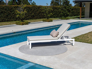 Monarch Outdoor Sunlounge Set in White / Pebble_2