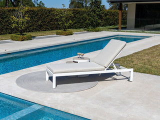 Monarch Outdoor Sunlounge Set in White / Pebble_3