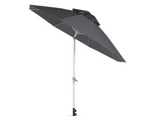 Monterey 270 Octagonal Market Umbrella in Smoked Tweed 6.