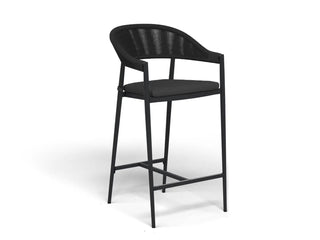 Nivala Outdoor Bar Chair Set in Charcoal / Black / Coal / Set of 2_2