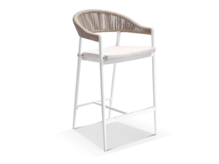 Barcelona Table & Nivala Chairs | Outdoor Dining Setting in White / Biscuit / 9pc 290cm_2