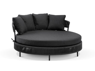 Nivala Outdoor Daybed in Charcoal / Black / Coal.