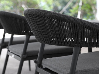 Nivala Outdoor Dining Chair in Charcoal / Dark Grey / Slate 2.