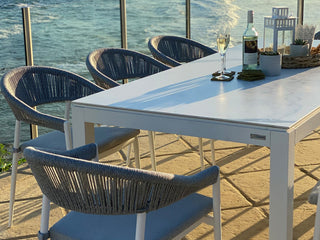 Nivala Outdoor Dining Chair Set in White / Frost Grey / Grey Ridge / Set of 4_5