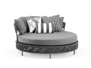 Nivala Outdoor Daybed in Charcoal / Dark Grey / Slate.