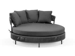 Nivala Outdoor Daybed in Charcoal / Black / Sooty.