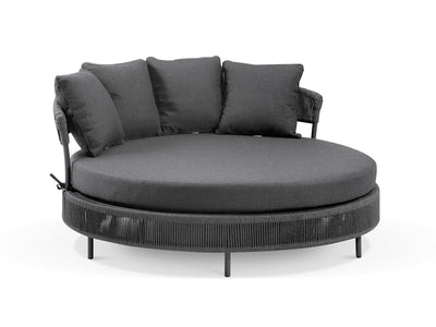 Nivala Outdoor Daybed in Charcoal / Black / Sooty.