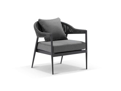 Nivala Outdoor Armchair in Charcoal / Black / Coal 4.