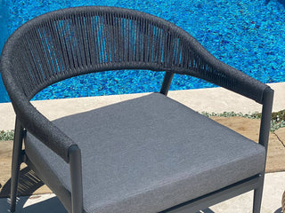 Nivala Outdoor Armchair in Charcoal / Black / Coal 2.