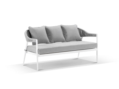 Nivala Outdoor Lounge in White / Frost Grey / Grey Ridge