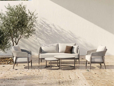 Noosa Sofa Set | Outdoor Lounge Setting in Milos Coffee Table 1