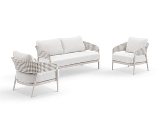 Noosa Sofa Set | Outdoor Lounge Setting in Dune / Drift / Vanilla / Without Coffee Table