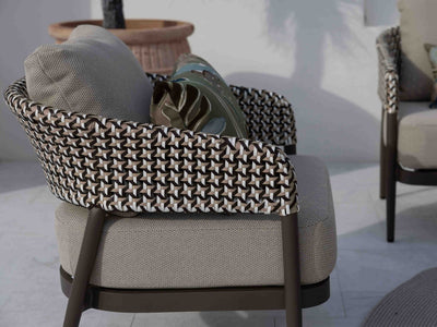 Noosa Sofa Set | Outdoor Lounge Setting in Bronze / Coffee / Cocoa / Milos Coffee Table 13