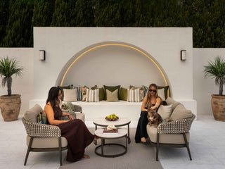Noosa Sofa Set | Outdoor Lounge Setting in Bronze / Coffee / Cocoa / Milos Coffee Table 14
