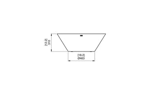 Ecosmart Nova 850 Outdoor Fire Pit in Bone - front view.