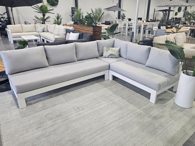 FLOORSTOCK SALE - Aspen 6 Seater Outdoor Aluminium Modular Lounge Setting_1