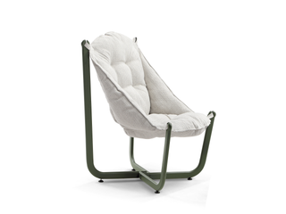 Moon Outdoor Hanging Chair in Olive 1