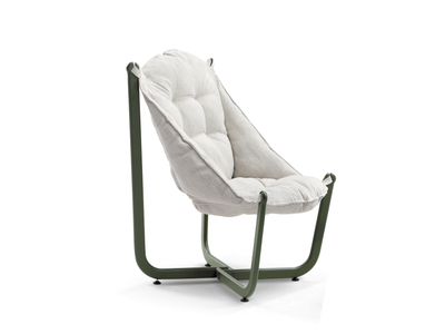 Moon Outdoor Hanging Chair in Olive 1
