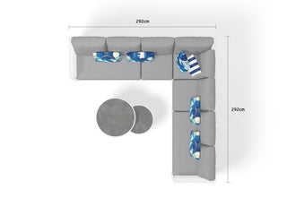 Aspen Modular | Outdoor Lounge Setting in White / Grey Chine / 7 Seater / Aspen Coffee Table Set_15