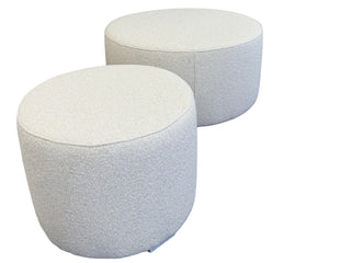Cubix Round Outdoor Ottoman in Beech / 81cm 2.