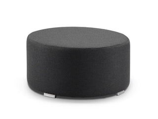 Cubix Round Outdoor Ottoman in Sooty / 81cm