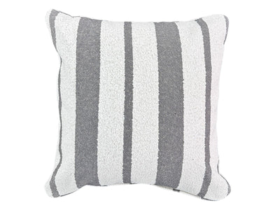 Chester Stripe Outdoor Cushion in Coal