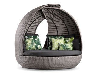 Lotus Outdoor Daybed in Moonscape / Canvas Coal