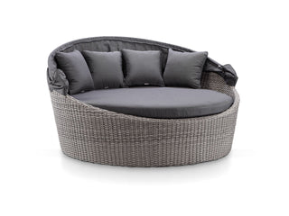 Cebu Outdoor Daybed in Moonscape / Canvas Coal 1