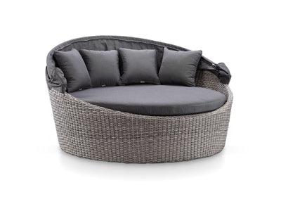 Cebu Outdoor Daybed in Moonscape / Canvas Coal 1
