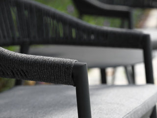 Nivala Outdoor Dining Chair in Charcoal / Dark Grey / Slate.
