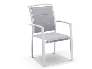 Laguna Table & Verde Chairs | Outdoor Dining Setting in White / 9pc 240cm_9