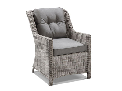 Somerset Outdoor Dining Chair in Elk / Carbon Beige