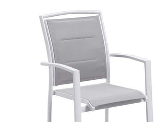 Adele Table & Verde Chairs | Outdoor Dining Setting in White / 7pc 165cm_3